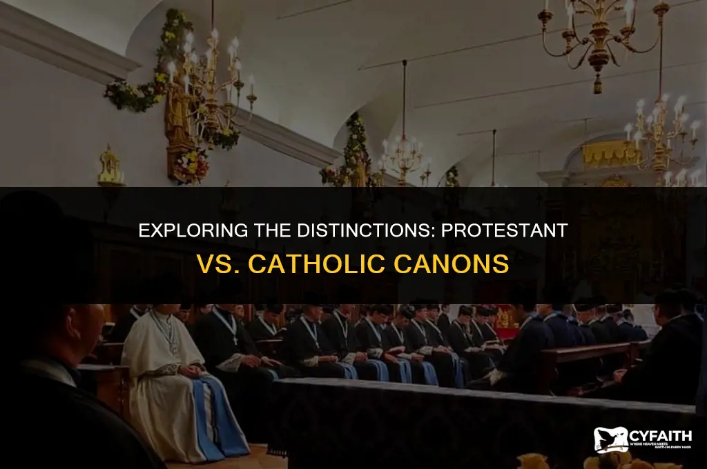 what is the difference between the protestant and catholic canons