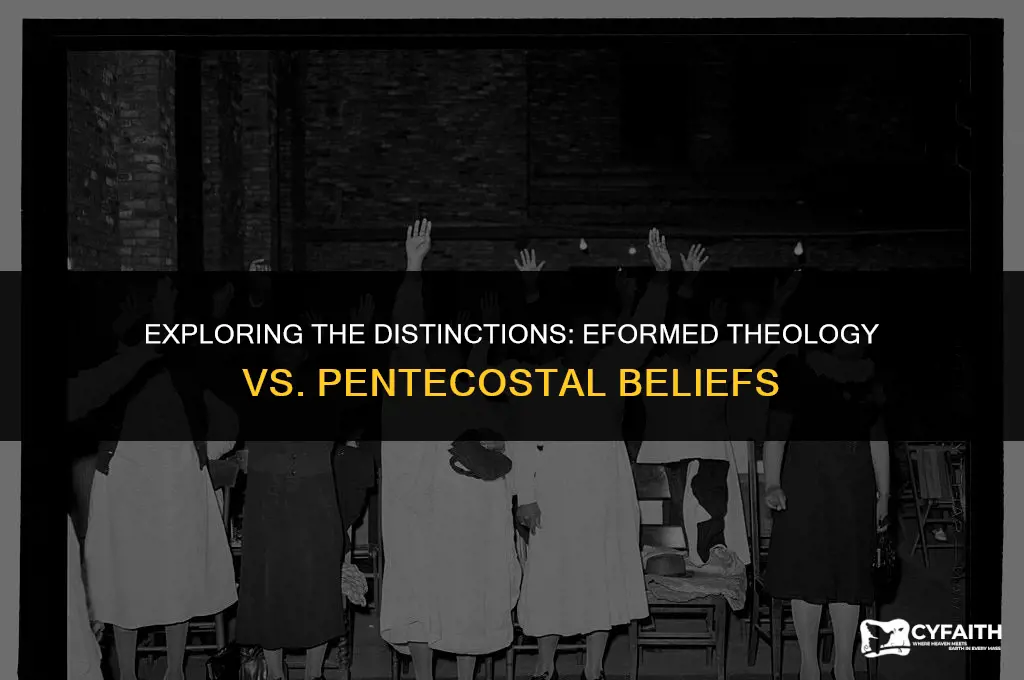 what is the difference in efomed theology and pentecostal