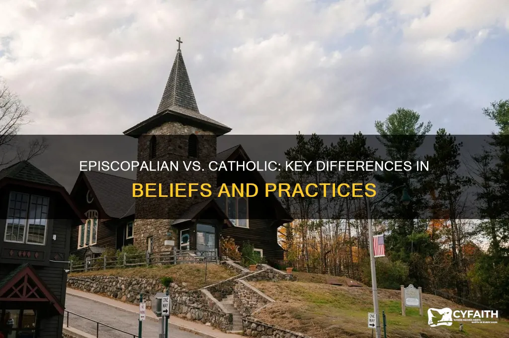 what is the differnce between the episcopalian and catholic faiths