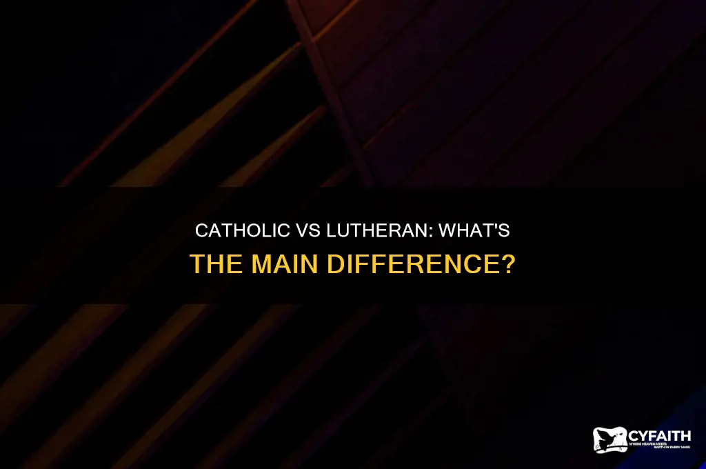 what is the diiernece between catholic and luthrin