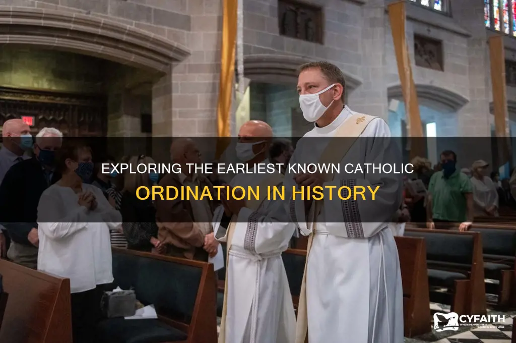 what is the earliest someone has been ordained catholic