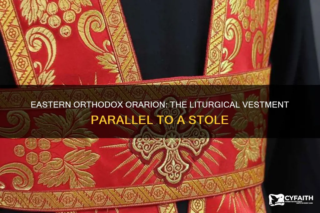 what is the eastern orthodox church equivalent of a stole