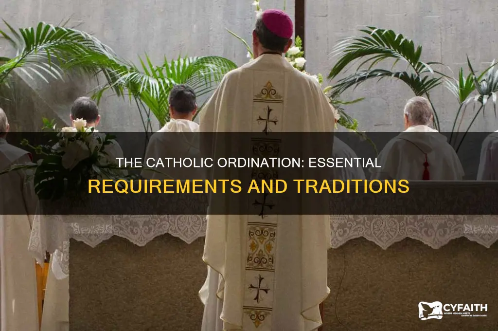 what is the essential form for catholic ordination