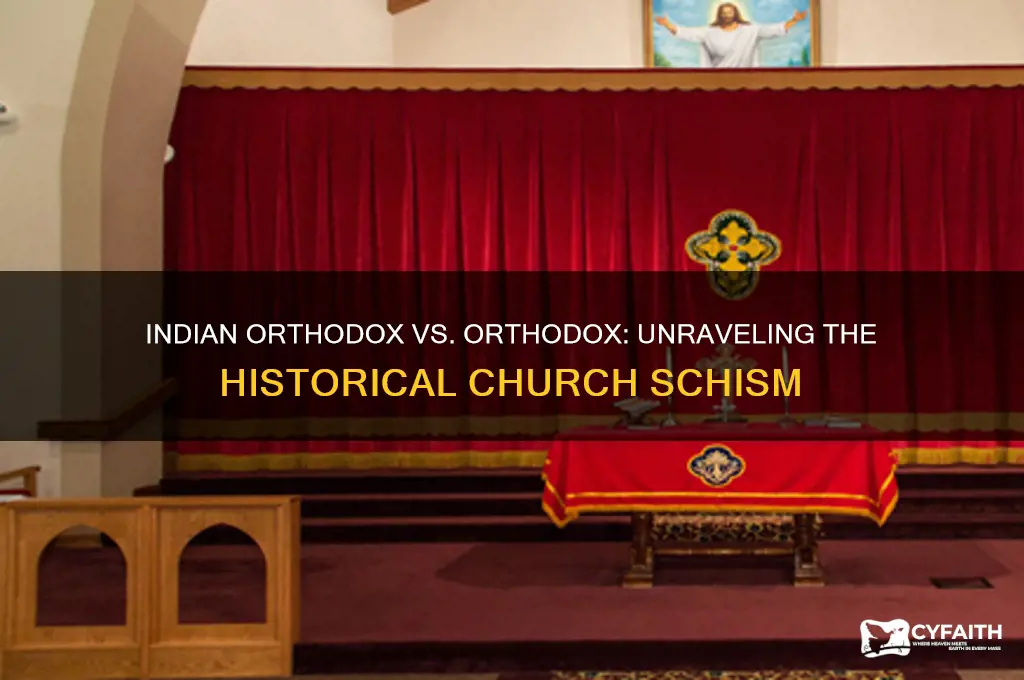 what is the feud between indian orthodox and orthodox