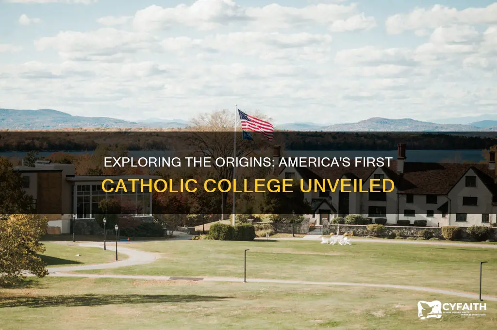 what is the first catholic college in the us