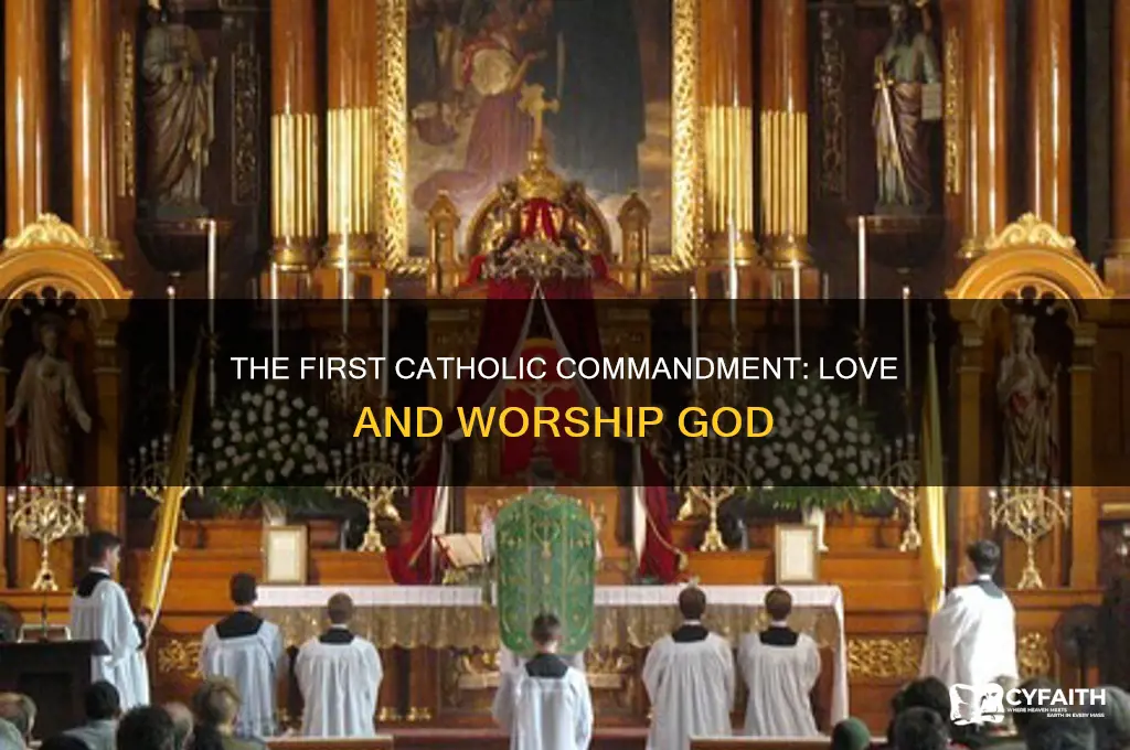 what is the first commandment catholic