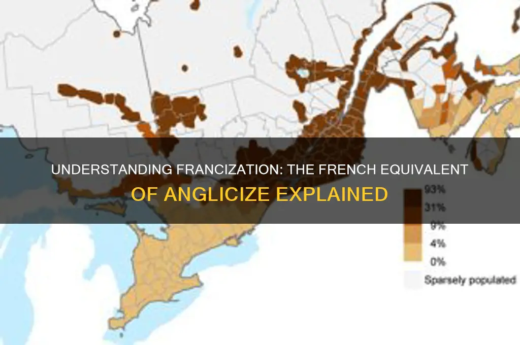 what is the french equivalent of anglicize