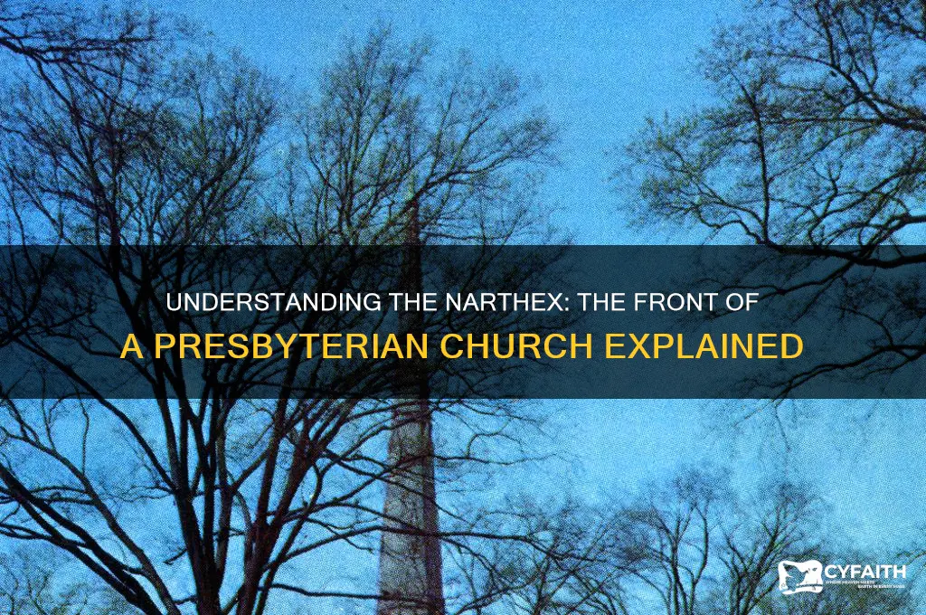 what is the front of a presbyterian church called