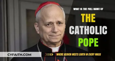 The Catholic Pope's Full Name: Unveiling the Official Title