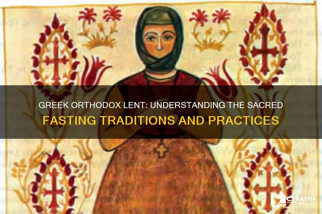 what is the greek orthodox church fasting for lent