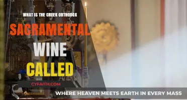 The Sacred Tradition: Greek Orthodox Sacramental Wine's Name Explained