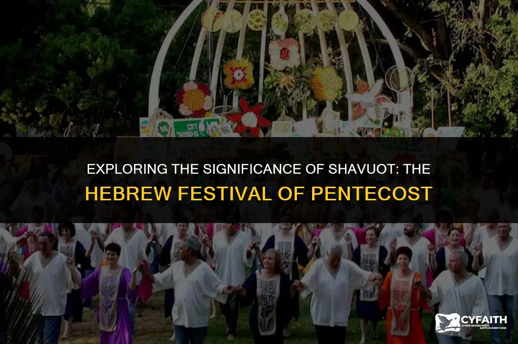 what is the hebrew festival called pentecost