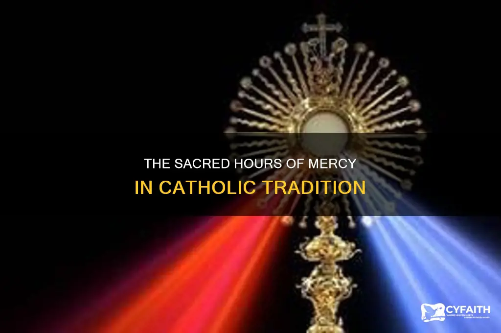 what is the hours of mercy in catholics
