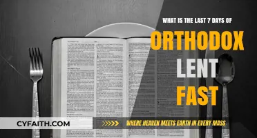 Understanding the Strict Fast of Holy Week in Orthodox Lent