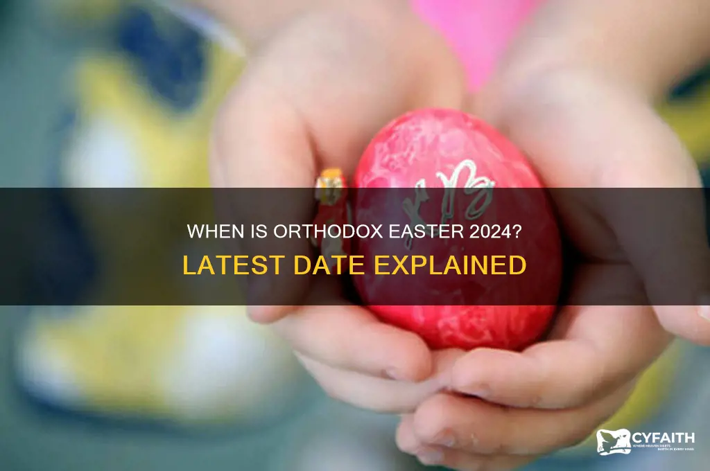 what is the latest date for orthodox easter
