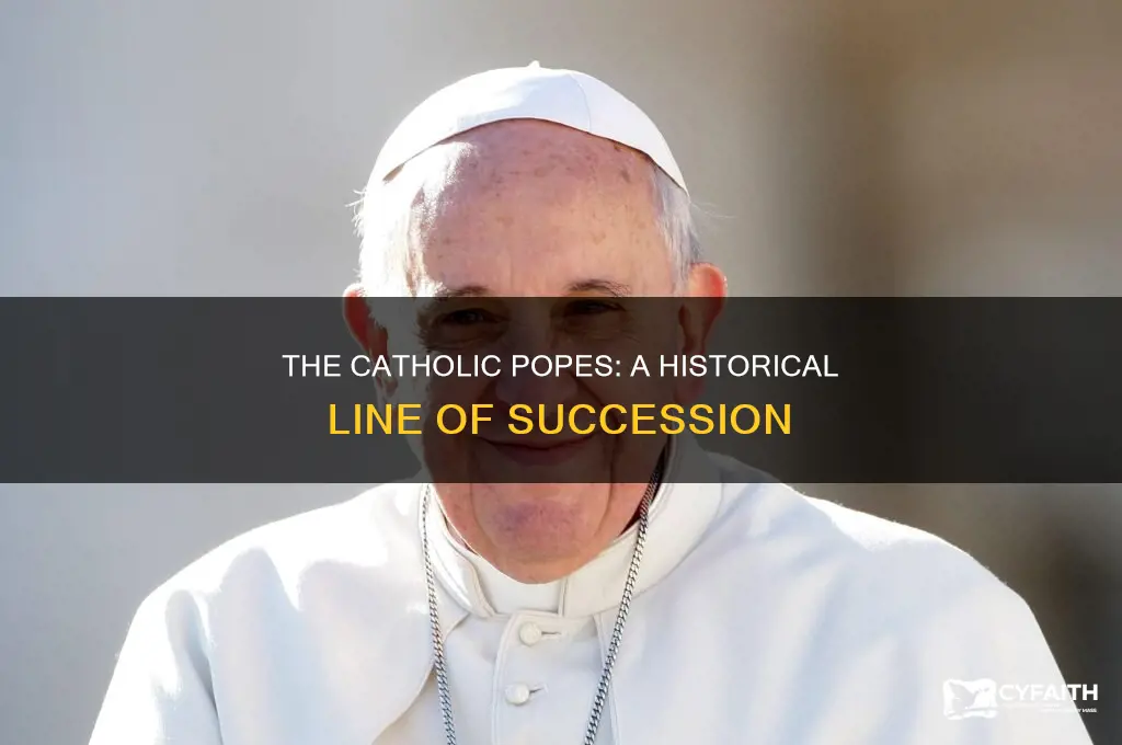what is the line of catholic popes