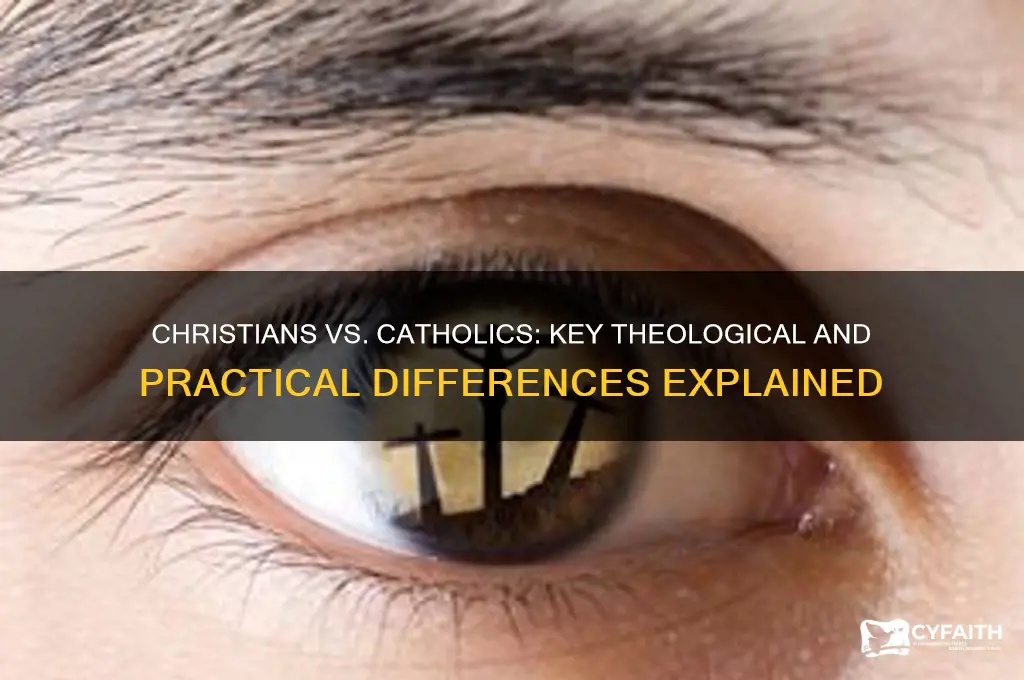 what is the main factor that distinguishes christians from catholics