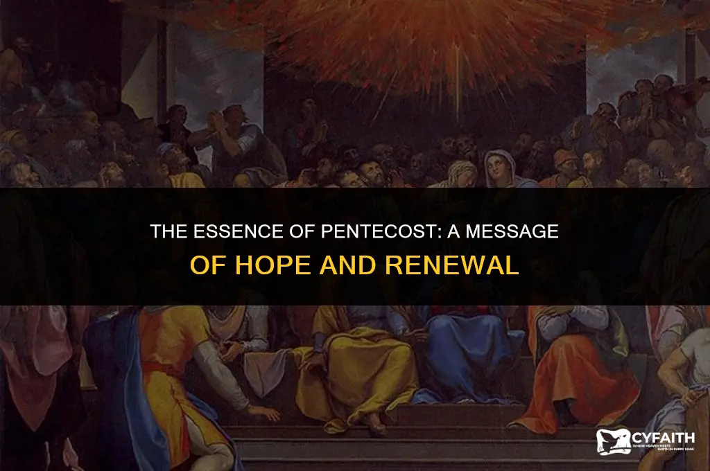 what is the main message of pentecost