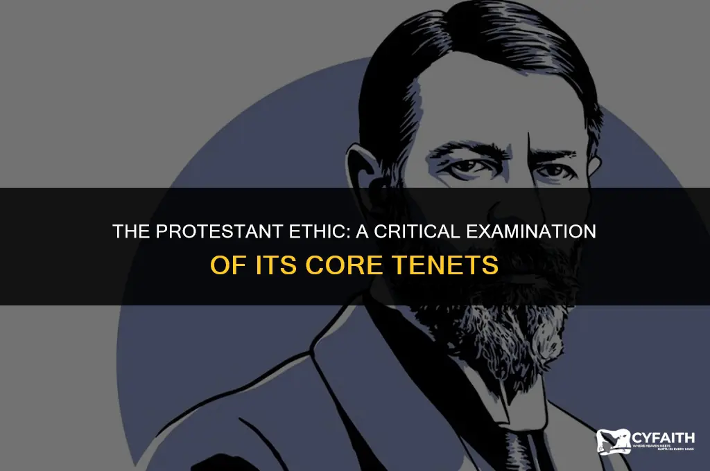 what is the major argument in the protestant ethic