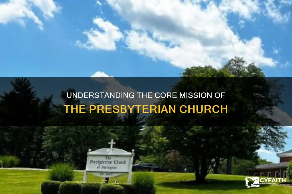 what is the mission of the presbyterian church