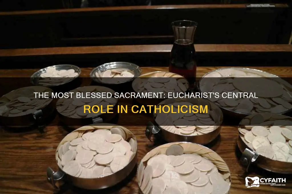 what is the most blessed sacrament in the catholic churhc