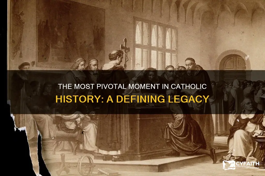 what is the most important moment in catholic history