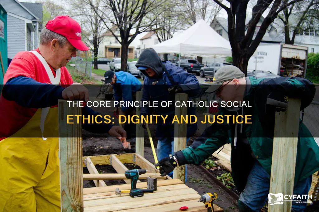what is the most important principle of catholic social ethics