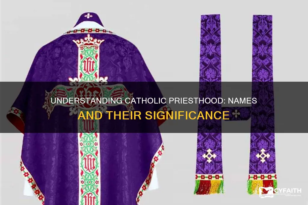 what is the name of a catholic prieist