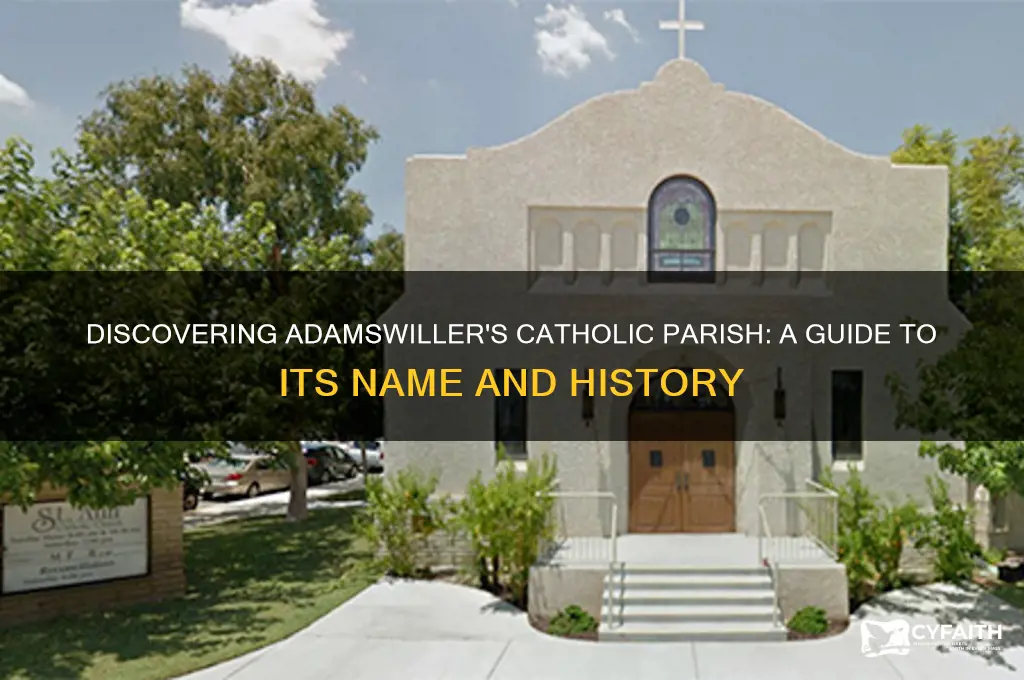what is the name of the catholic parish for adamswiller