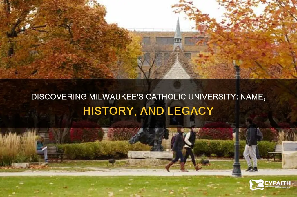 what is the name of the catholic universit6y in milwaukee