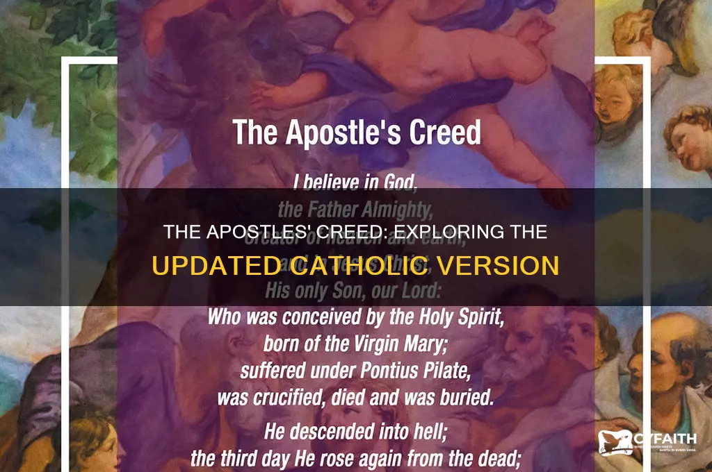what is the new catholic version of the apostles creed