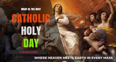 Upcoming Catholic Holy Day: What's Next?