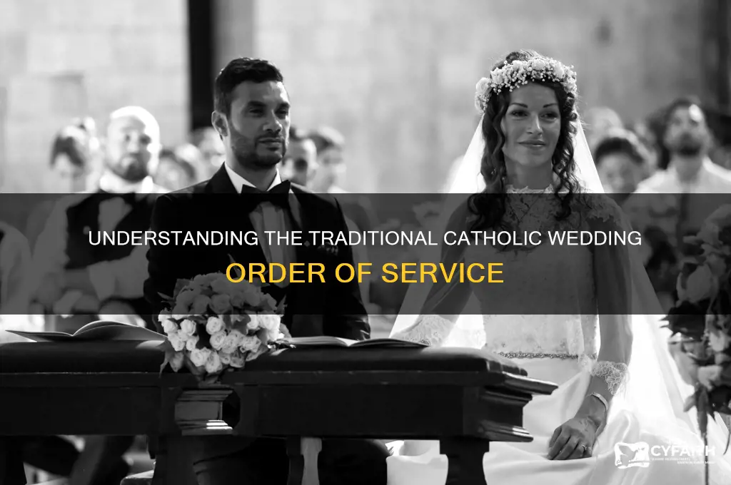 what is the order of service for a catholic wedding