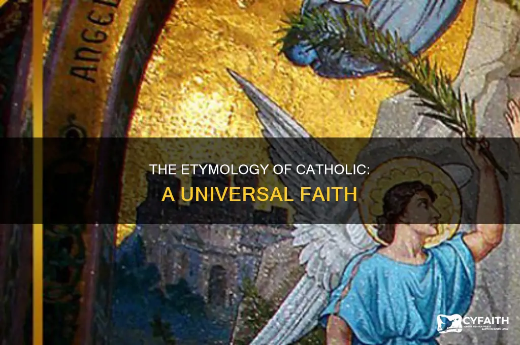 what is the orgin of the word catholic