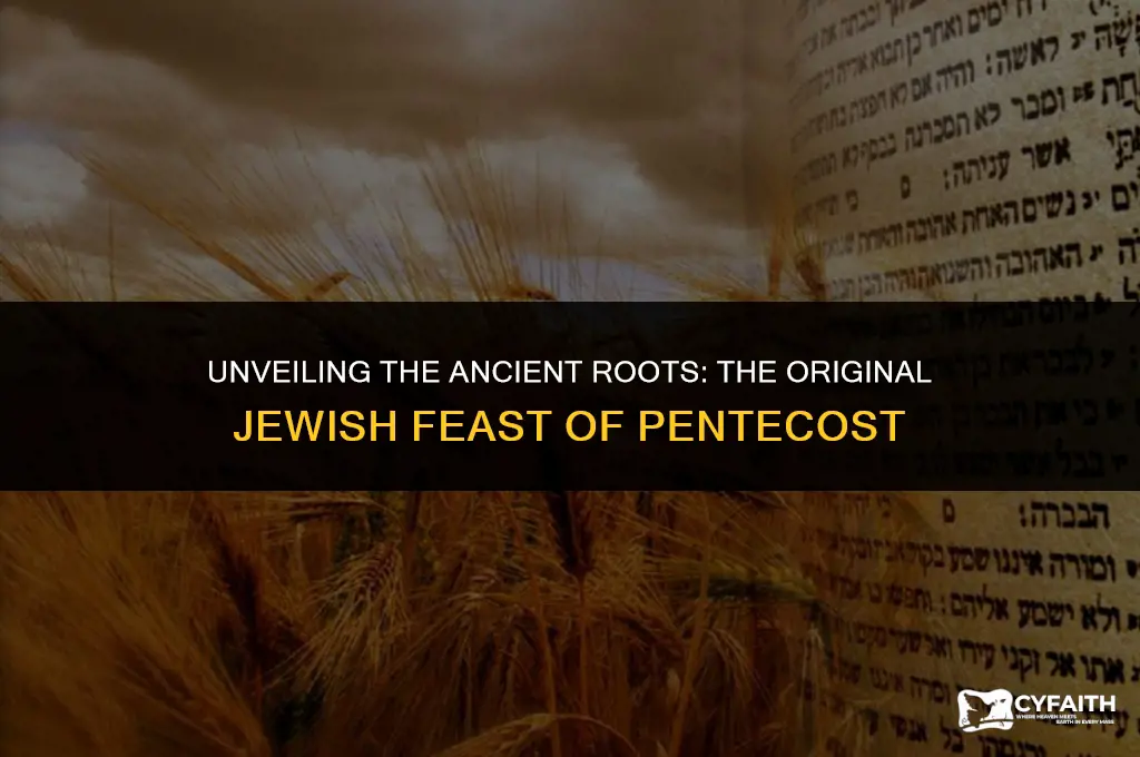 what is the original jewish feast of pentecost