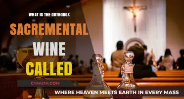 Exploring the Orthodox Sacrament: What is the Sacred Wine Called?