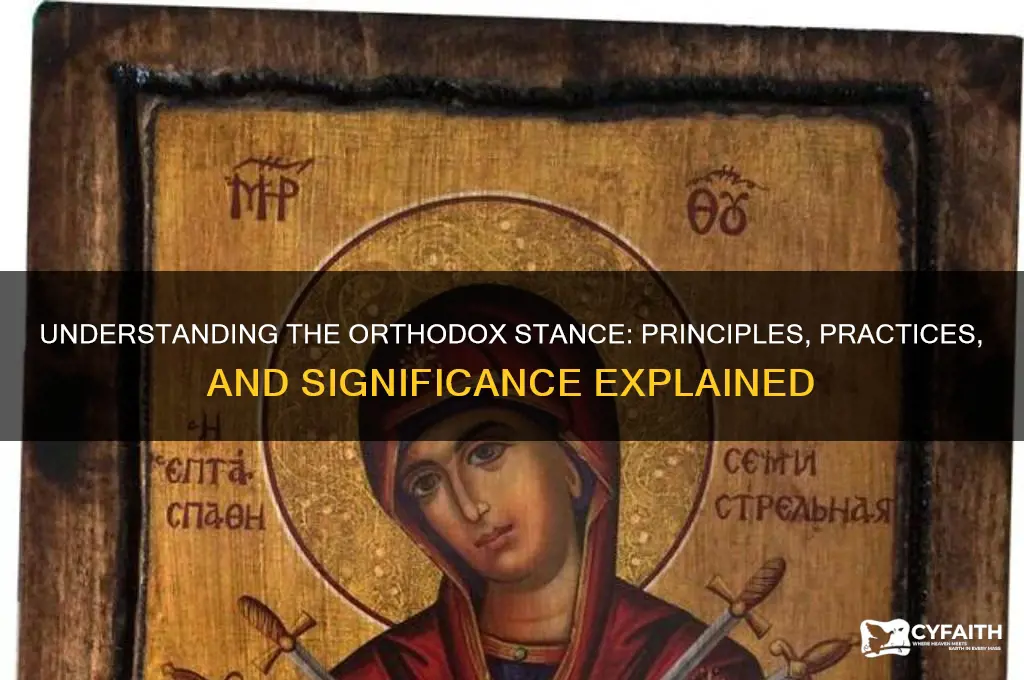 what is the orthodox stance