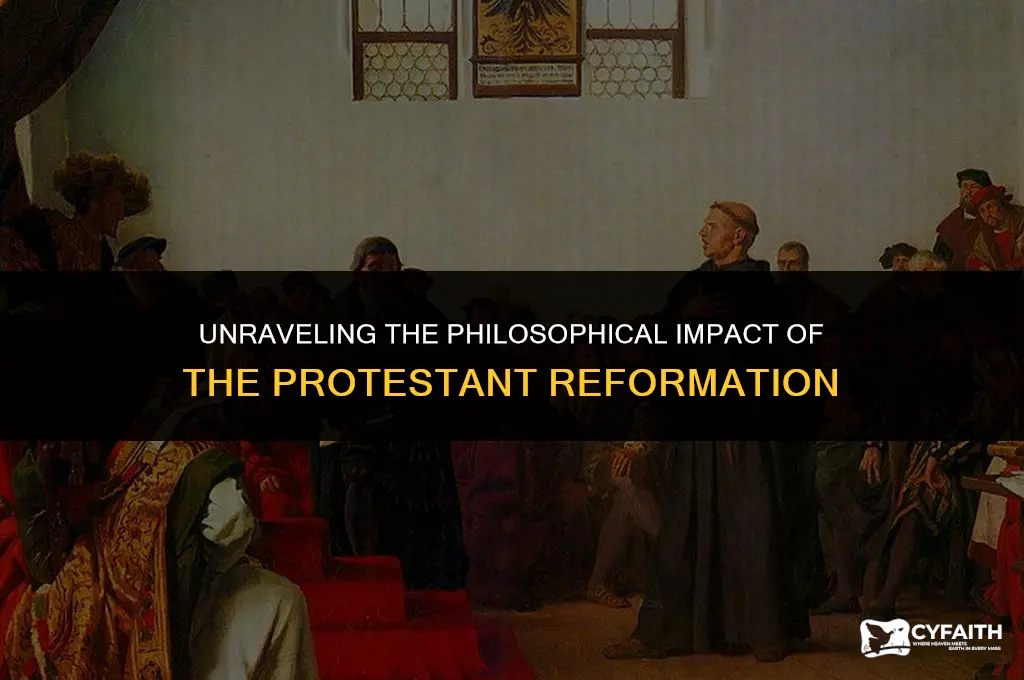 what is the philisophical signigicance of the protestant reformation
