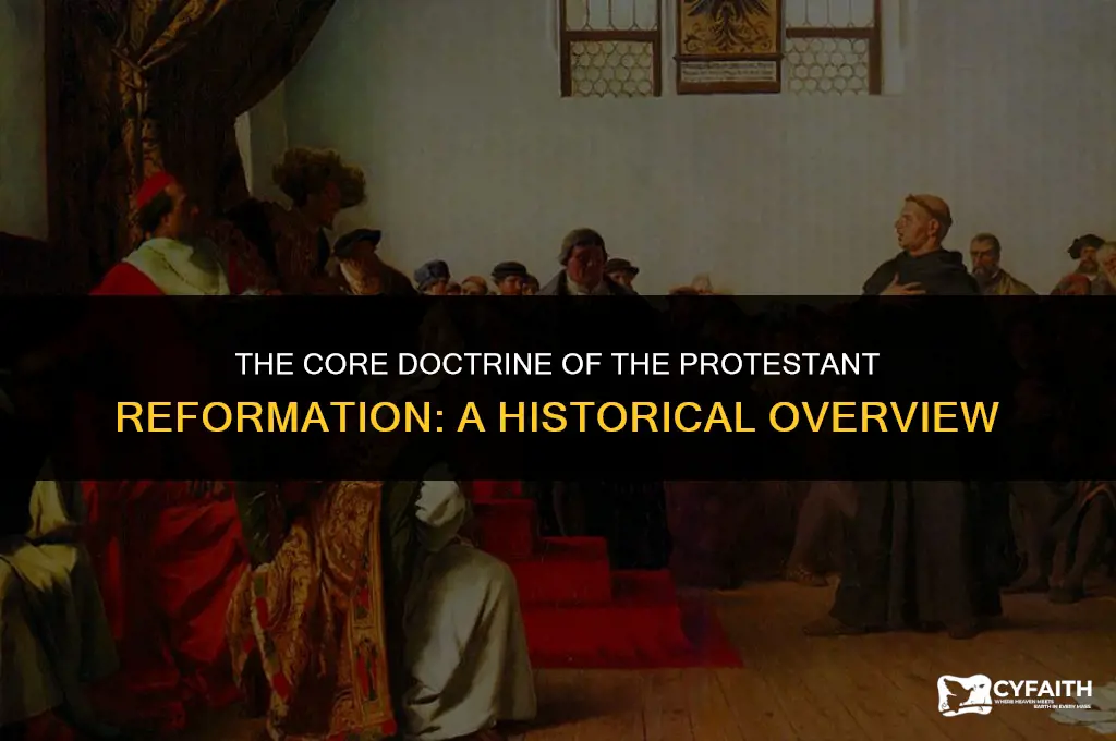what is the primary doctrine of the protestant reformation