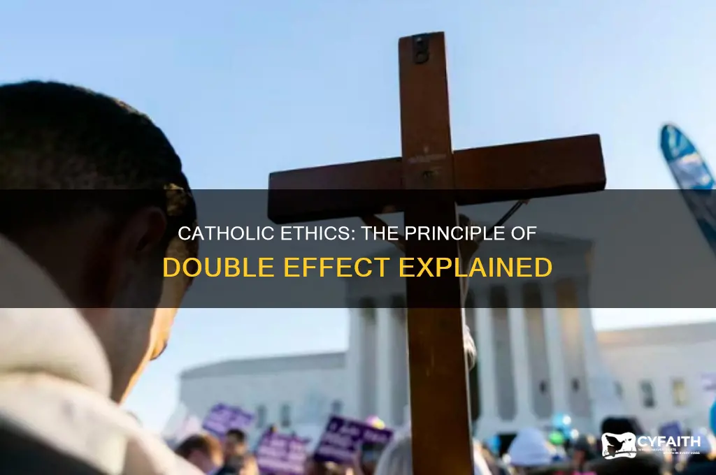 what is the principle of double effect catholic