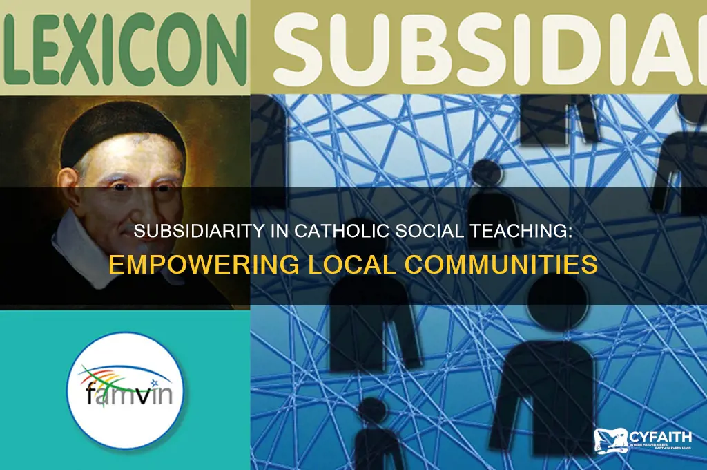 what is the principle of subsidiarity in catholic social teaching