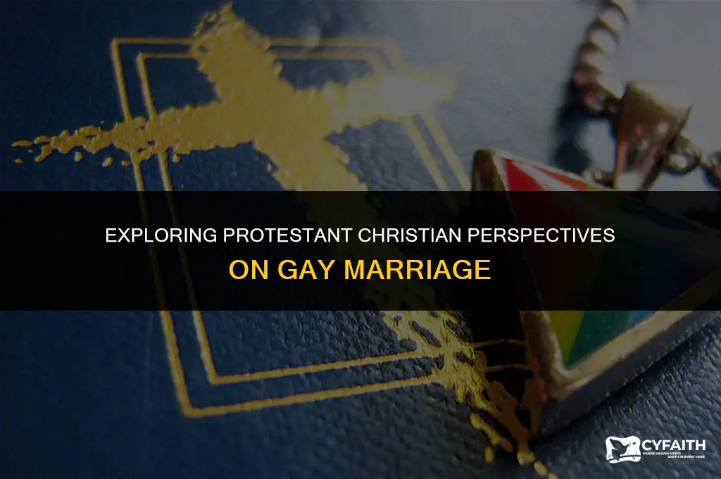 what is the protestant christian rational beliefs on gay marriage