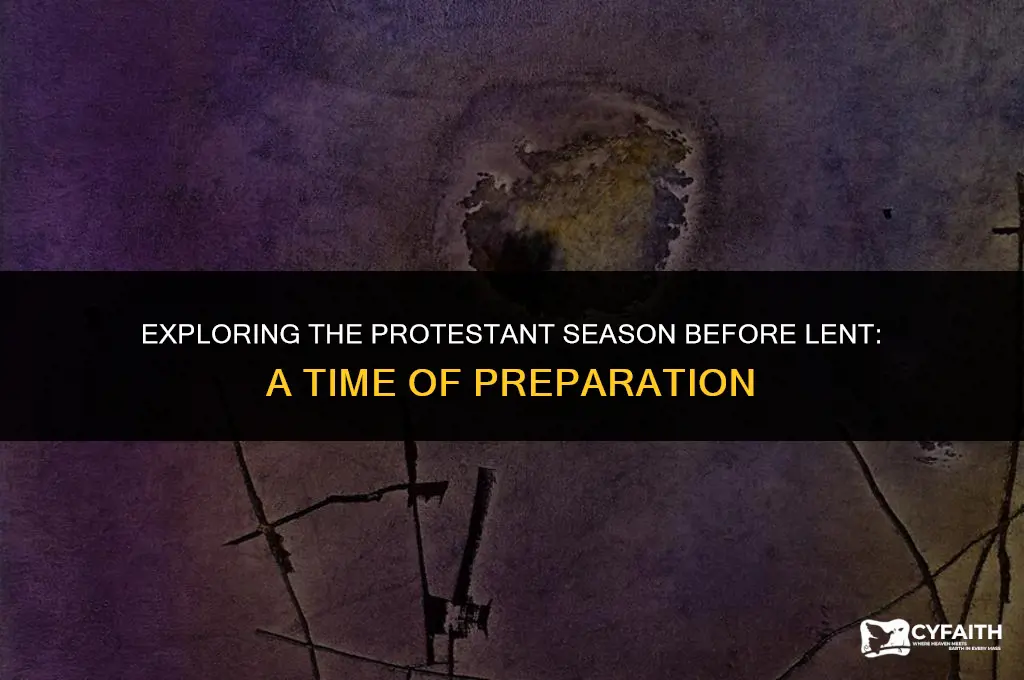 what is the protestant season before lent