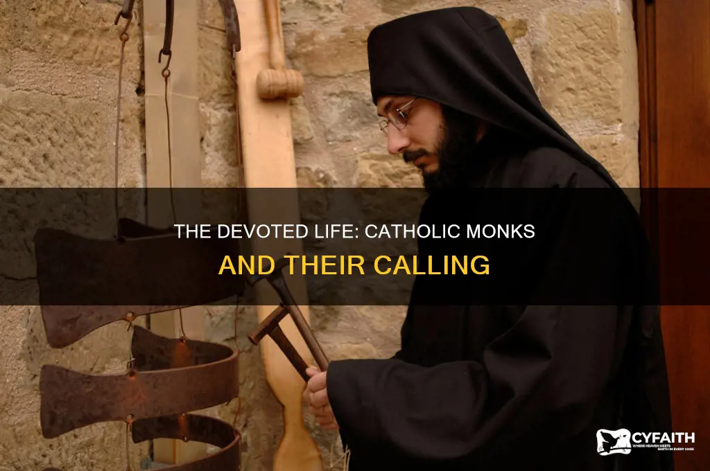 what is the purpose of a catholic monk