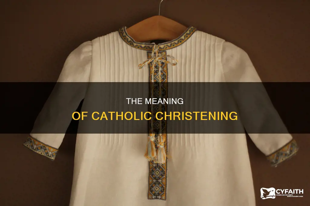 what is the purpose of catholic christening