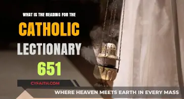 Catholic Lectionary 651: Understanding the Scripture Readings Explained