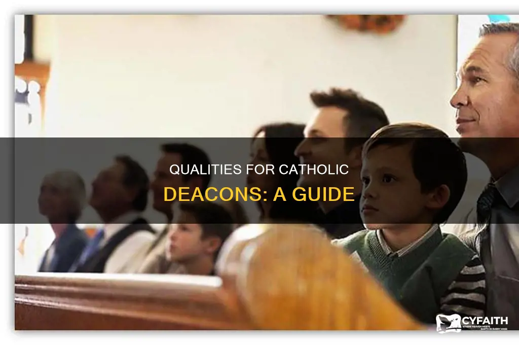 what is the requirement for a catholic deacon