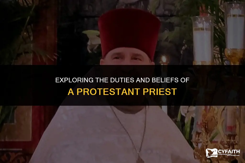 what is the role of a protestant priest