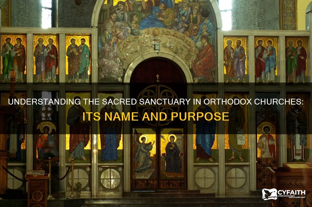 what is the sanctuary called in an orthodox church