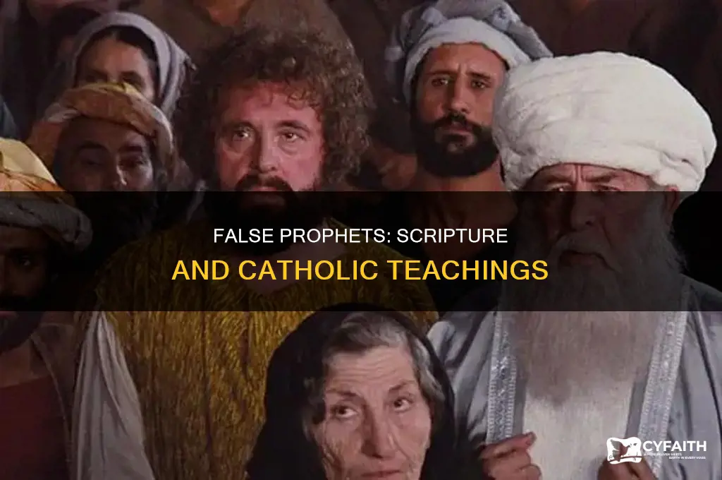 what is the scripture for falce prophets catholic
